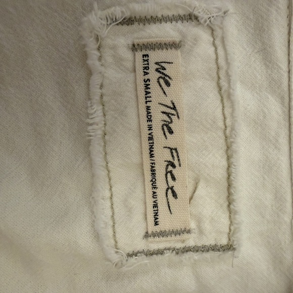 We The Free White/Cream Button-Down Boho Shirt Tunic Martin Oxford XS up to M - Picture 15 of 15